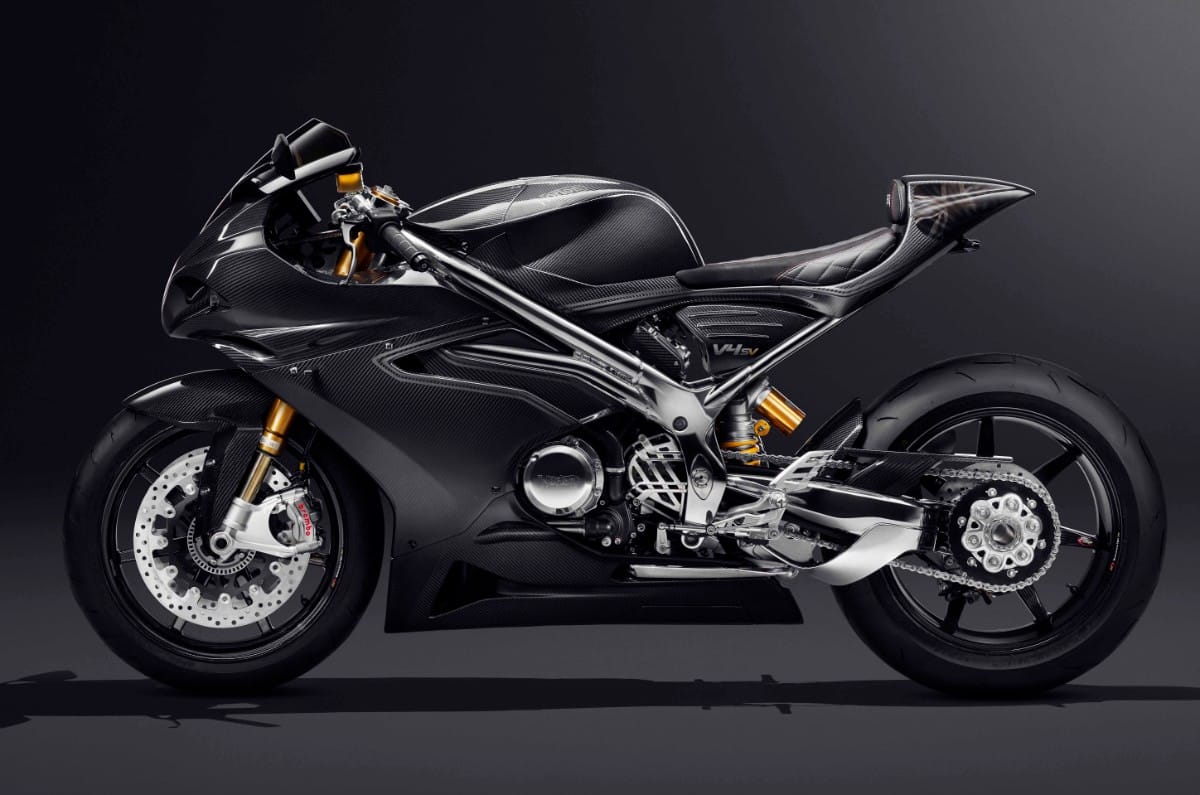 Norton V4SV left side profile static in studio
